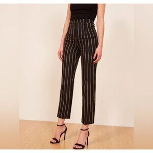 Reformation Striped Linen Pant